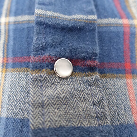 MWG Apparel Pearl Snap Western Plaid Shirt Men's XL Collared Casual Workwear - Picture 6 of 10